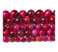 LPLPL Cuentas de piedras preciosas redondas naturales, 10 mm, 36 unidades, espaciadoras de arenisca azul, cuentas sueltas for hacer joyas, pulseras DIY, 1 hebra(Multi Rose Tiger Eye,6mm)