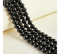 LPLPL Cuentas de piedras preciosas redondas naturales, 45 piezas de 8 mm, cuentas de ópalo naturales, cuentas de piedras preciosas redondas sueltas for la fabricación de joyas(Rainbow Obsidian,8mm)