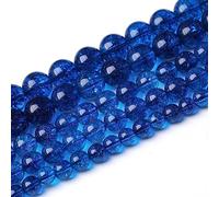 LPLPL Cuentas redondas de piedras preciosas naturales, 90 unidades de 4 mm de unakita natural, cuentas sueltas redondas for hacer joyas, pulseras y collares (unakita, 4 mm)(Blue Crackle Quartz,10mm)