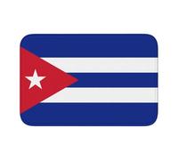 LPLSNWS Alfombrilla de baño antideslizante con diseño de bandera de Cuba, 40 x 60 cm, apta para entrada/lavadero/aseo.