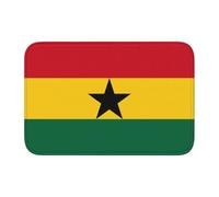 LPLSNWS Alfombrilla de baño antideslizante con diseño de bandera de Ghana, 40 x 60 cm, apta para entrada, lavandería, aseo.