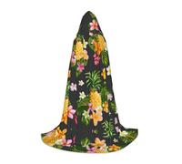 LPLSNWS Bata de cosplay para adolescentes con estampado hawaiano de piña tropical, perfecta para Halloween, obras de teatro y uso diario de cosplay