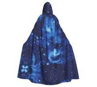 LPLSNWS Blue Universe Space Galaxy - Capa con capucha para adultos, unisex, ideal para convenciones, fiestas y disfraces de cosplay