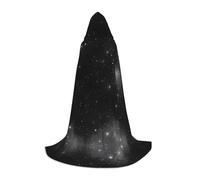LPLSNWS Capa con capucha con estampado de galaxia en blanco y negro, disfraz de bata para adolescentes, adecuado para cosplay y fiestas temáticas
