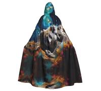 LPLSNWS Capa con capucha para madre e hijo de koala dormida para adultos, adecuada para eventos festivos, actividades de juegos de rol y celebraciones navideñas.