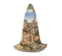 LPLSNWS Israel At The Tower Of David Graphic S - Bata de cosplay para adolescentes, perfecta para Halloween, obras de teatro y uso diario de cosplay