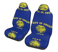 LPLSNWS Paquete de 2 fundas de asiento de coche con la bandera del estado de Oregon para sedanes, camiones, autobuses, ferry