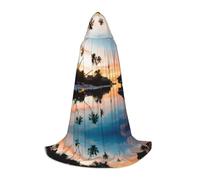 LPLSNWS Tropical Sunset Graphic S - Bata de cosplay para adolescentes, perfecta para Halloween, obras de teatro y uso diario de cosplay