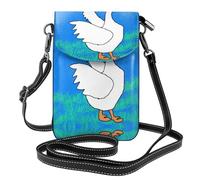 LPLSNWS White Goose Spread its Wings - Cartera pequeña para teléfono móvil para mujer con correa ajustable para el hombro