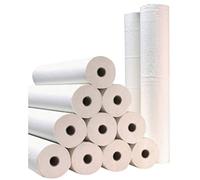 LPM - Sábana de revisión lisa de guata blanca - Ancho 50 cm - Caja de 12 rollos