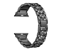 LPMPCZKZGF Correa compatible con Apple Watch 7 Band 45mm 41mm IWATCH BAND 44mm 40 mm de acero inoxidable de acero inoxidable brazalete de metal compatible con la serie 6 4 3 42mm 38mm Watch strap(B,38
