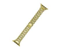 LPMPCZKZGF Correa de diamante compatible con banda de reloj de Apple 40mm 41mm 42mm 44mm 38mm 45mm mujer pulsera compatible con la serie IWATCH 7 6 5 4 Marchito Pulsera de metal Watch strap(Gold,42mm)