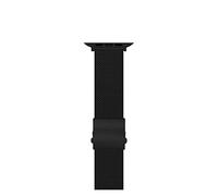 LPMPCZKZGF Correa milanesa compatible con Apple Watch 44mm Iwatch Series 6 4 3 Marchito Pulsera WatchBand compatible con la banda de reloj de Apple 42mm 40mm 38mm correa de metal Watch strap(Black 0.6
