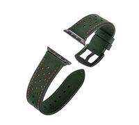 LPMPCZKZGF Forme la correa de reloj de color azul compatible for iWatch 5 4 3 2 1 compatible for la banda de la banda de reloj de Apple 42mm 38mm 40mm 44mm Watch strap(Verde,42mm or 44mm)