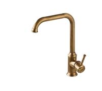LPMPCZKZGF Grifo de cocina bronce antiguo, mezclador agua fría y caliente, grifo fregadero un solo orificio montado en la cubierta for grúa, rotación 360 grados grifo de cocina