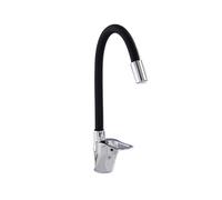 LPMPCZKZGF Grifo de cocina de silicona for manguera flexible giratoria de 360°, grifo monomando for fregadero, mezclador de agua fría y caliente, for montaje en cubierta grifo de cocina(60cm 2PC)