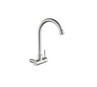 LPMPCZKZGF Grifo de fregadero de pared de acero inoxidable for cocina, grifo monomando for agua fría y caliente, grifos de baño a prueba de salpicaduras grifo de cocina(B DaWan)