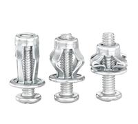 LPMPCZKZGF Juego de 5/10 tornillos de expansión for remaches de pétalos, M4, M5, M6 y M8, for forma de pétalo, for fijación en pared hueca. Pernos y tuercas(M5x25,10PCS)