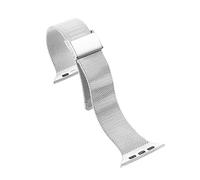 LPMPCZKZGF Mujer Milanese pulsera compatible con iWatch 38mm 40mm 42mm compatible con la serie de relojes de Apple 5 44mm correa pequeña cintura slimm pulsera accesorios Watch strap(Sliver,42mm)