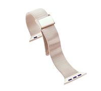 LPMPCZKZGF Mujer Milanese pulsera compatible con iWatch 38mm 40mm 42mm compatible con la serie de relojes de Apple 5 44mm correa pequeña cintura slimm pulsera accesorios Watch strap(Champagne Gold,40m