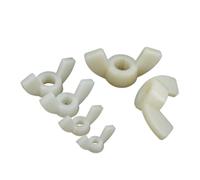 LPMPCZKZGF Tuercas de mariposa de nailon blancas, M3, M4, M5, M6, M8, M10 y M12, for aislamiento de plástico, for apretar a mano, 10, 20, 50 y 100 unidades. Pernos y tuercas(White-10pcs,M10)