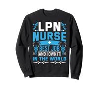 LPN Nurse Mejor Trabajo En El Orgullo Mundial Sudadera