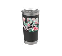 LPN Tropical Flowers Licenciada Práctica Enfermera Aloha Summer Vaso térmico de acero inoxidable de doble pared