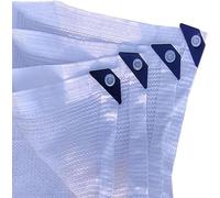 LPOAZf Red de protección Solar Blanca, Malla Solar 50% Tela de Sombra con Ojales para Invernadero, Granero, Perrera, gallinero, toldo de Sombra, 1 x 2 m, 2 x 2 m, 2 x 3 m, 3 x 3 m, 3 x 4