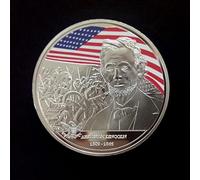 LPOK 2 uds, El Presidente de los Estados Unidos, Abraham Lincoln, Recuerdo, Moneda chapada en Oro, Moneda de desafío, Regalo Coleccionable, Moneda Conmemorativa del Presidente