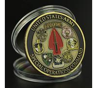 LPOK Moneda Conmemorativa del Comando de Operaciones Especiales del ejército de los Estados Unidos, Moneda de desafío chapada en Bronce, Moneda Coleccionable para fanáticos Militares