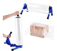 LPONAA Dispensador De Film Estirable De Mesa 2 En 1, Máquina Empacadora De Film Estirable De Mesa, Máquina Empacadora De Film Estirable para Palés Manual, Ancho Máximo De Film