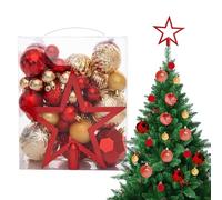 Lpoppcx Bolas Navideñas,Conjunto de Navideños | Colgantes Festivos Decoración 50 Unidades para Fiestas Reuniones Hogar Celebraciones