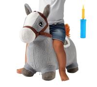 Lpoppcx Caballo Saltarín,Caballito Saltador Inflable para Niños Pequeños - Muñeco de Peluche para Entrenamiento de Equilibrio para Niños de 2 a 5 Años para Parque Infantil, Jardín, Sala de Juegos y