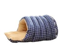 Lpoppcx Cama para gatos con cueva - Casa acogedora lavable y cálida - Diseño de cúpula semicerrada Cama escondida para gatos | Para gatitos, mascotas pequeñas, juego, esquina, invierno, Navidad,