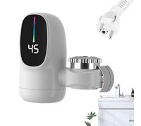Lpoppcx Grifo De Agua Caliente Instantánea,Grifería Con Pantalla Digital Led Y Calentamiento Rápido - Accesorio De Grifo De 3000W Para Interiores Baño Cocina