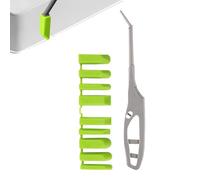 Lpoppcx Herramienta de Calafateo,Herramienta Alisadora y Eliminadora de Lechada | Con 9 Cabezales y Mango Ergonómico para Lechada - Para Cocina Baño Azulejos Ladrillo Suelo Lavabo Juntas