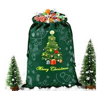 Lpoppcx Navidad con cordón, tela no tejida con cordón, bolsas de embalaje de Navidad, para fiestas de invierno, celebraciones, comida, dulces, golosinas, galletas y pequeños juguetes