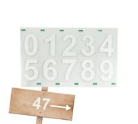 Lpoppcx Números Adhesivos Para Buzón - Números Pegatinas Impermeables Reflectantes Para Exteriores,Calcomanías Para Exterior De Casa,Residencial Comercial Administradores Propiedades Negocios