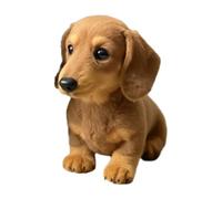 Lpoppcx Peluche de Perro, curación Emocional a la Guardia, Alivia el estrés, Perro de Peluche, Juguete para Perros realistas interactivos para niños, Adultos, 17 x 15 cm