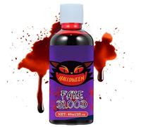 Lpoppcx Sangre Falsa Maquillaje Halloween | 60 ml Líquido De Belleza Para Cosplay,Sangre Realista Lavable Para Disfraces,Para Casa Encantada Escenario Fotografía Actuación Broma Disfraz Cosplay Evento