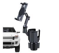 Lpoppcx Soporte para Teléfono En Portavasos - Expansor de Portavasos 2 en 1 con Soporte para Teléfono para Coche | Base Ajustable Adaptador Multifuncional para la Mayoría de Smartphones, Botellas de