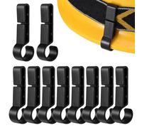Lpoppcx Sujetalámparas para Cascos - 10 Piezas Ganchos Seguridad Linterna Casco | Accesorios De Seguridad Grapas para Casco - para Mantenimiento Construcción Trabajo Industrial Espeleología Petrolero