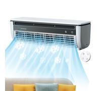 Lpoppcx Ventilador de Aire Acondicionado, Ventilador Refrescante de Aire Acondicionado, Enfriador de Ambiente con Carga Inalámbrica y Velocidades para Casa, Cocina, Dormitorio, Viajes, Baño, Gimnasio,