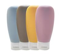 LPORF Frascos de Viaje Impermeables - 4 Botellas Cosméticas Recargables de 60 ml para Champú y Acondicionador