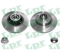 LPR 2x Disco Freno Trasero Completo para Renault Trafic II Bus Opel Vivaro Cajas