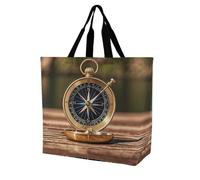 LPSADGF Wild Ducks And Tree - Bolsa de mano para mujer, reutilizable, plegable, bolsa de compras de comestibles, bolso de hombro cruzado, Brújula náutica de vela, 40x40x16cm