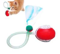 Lpsdssre Automatic Cat Toy | Rolling Cat Ball | Interactive Cat Toy | Elastic Mesh Tail | Cat Entertainment Toy Automatic Rolling Action For Interaction, Indoor Entertainment, Small Cats, Big Cats