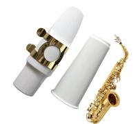 Lpsdssre Boquilla para saxofón, boquilla profesional con ligadura y tapa, 1 lengüeta, desarrollador de sonido portátil, piezas de saxofón