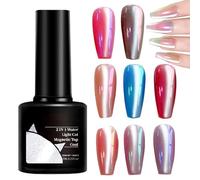 Lpsdssre Esmalte De Uñas Gel | 7ml Capa Final Magnética De Agua Y Luz - Recubrimiento 2 En 1 De Larga Duración Para Manicura En Casa Y Novias