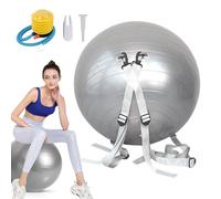 Lpsdssre Salto de la pelota de yoga, pelota de fitness,Bola auxiliar multifuncional - Ejercicio con pesas, asistencia con correas ajustables para los hombros, auxiliar multifuncional, capacidad de 250